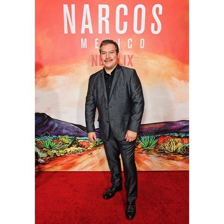 Julio Cedillo during the premiere of Narcos Mexico